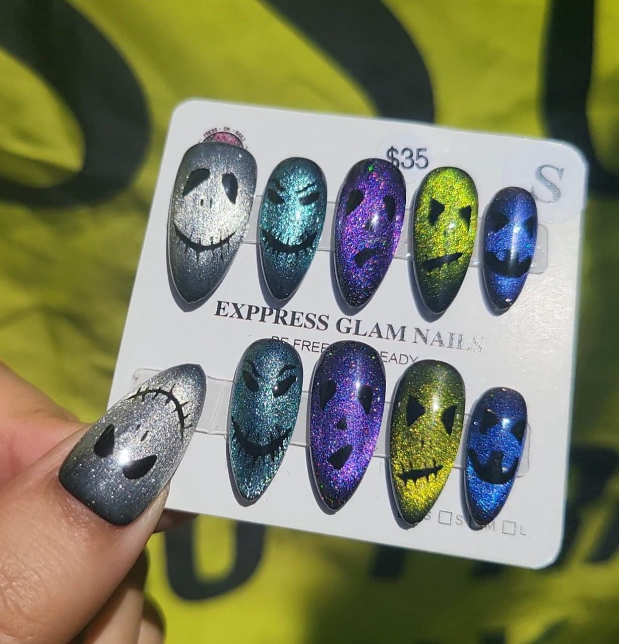 Halloween Press On Nails Almond