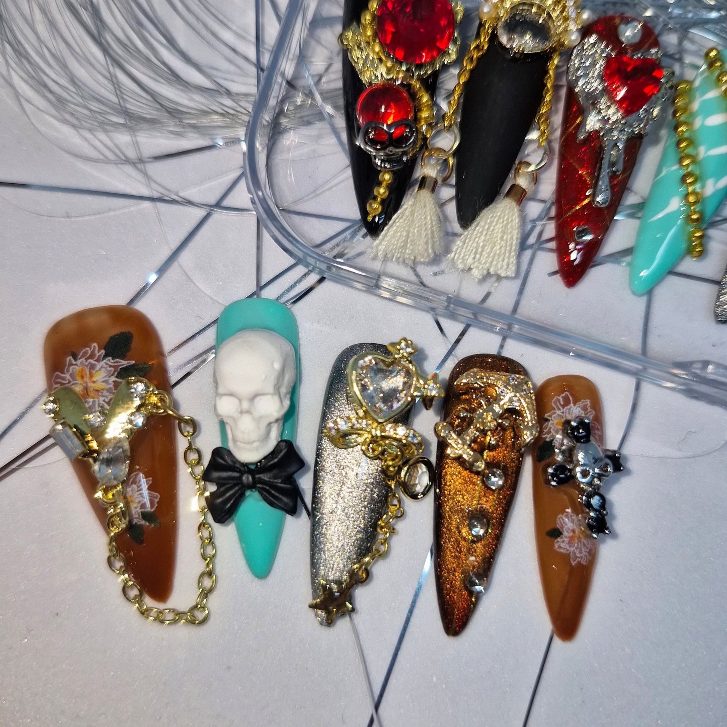 Halloween Baroque Elegance Press - On Nail Set - Express Glam Nails