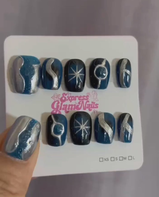 Galaxy Press On Nails