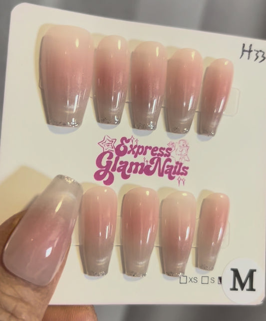 Flush Glow Press On Nails H33