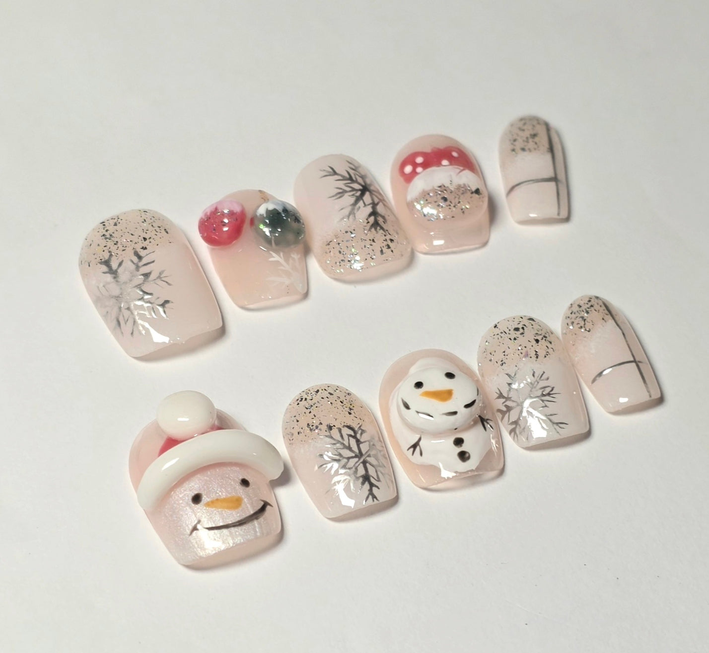 Christmas Press On Nails F30