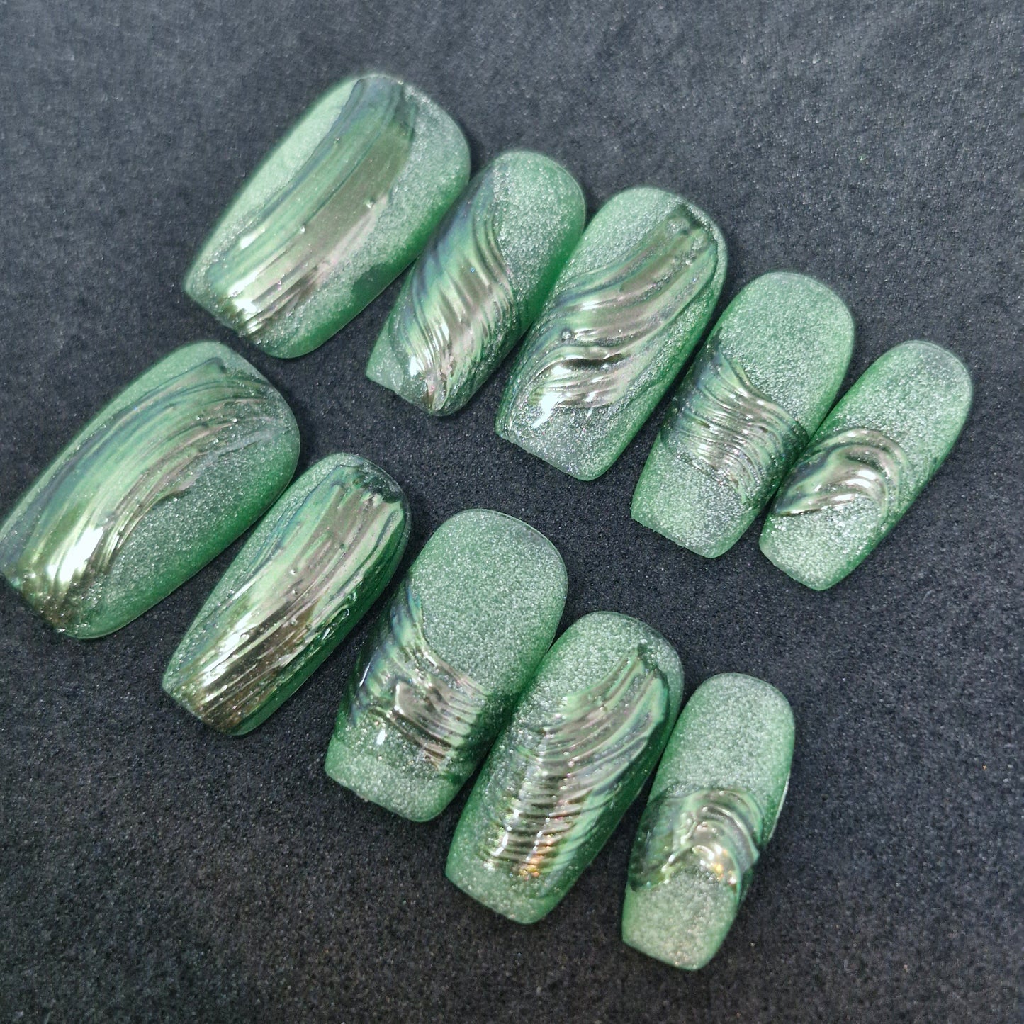 Enchanted Forest Press-On Nail Set Online Only 3 shapes available