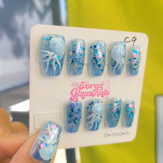 Cosmic Jelly Press On Nails C9