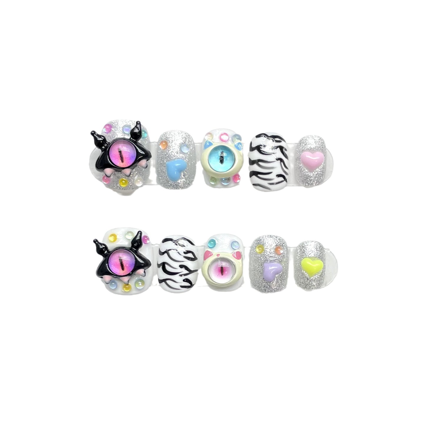 Little Monster Eye Press On Nails