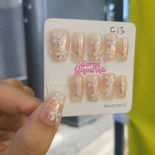Blossom Glow Press On Nails C13 - Express Glam Nails