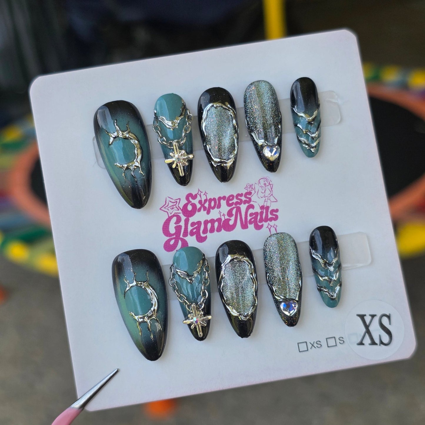 Blue Cross Night 5A - Express Glam Nails