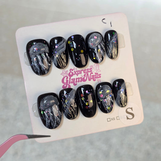 Cosmic Abyss Press On Nails C1 - Express Glam Nails