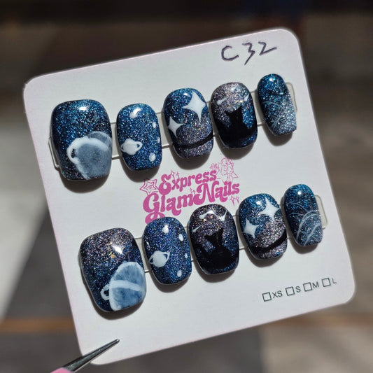 Galaxy Dreams Press On Nails C32 - Express Glam Nails