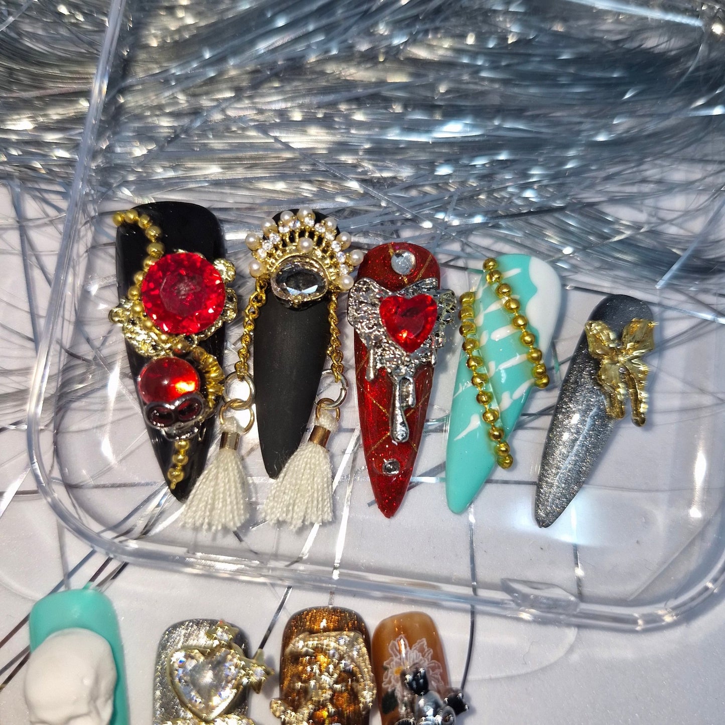 Halloween Baroque Elegance Press - On Nail Set - Express Glam Nails