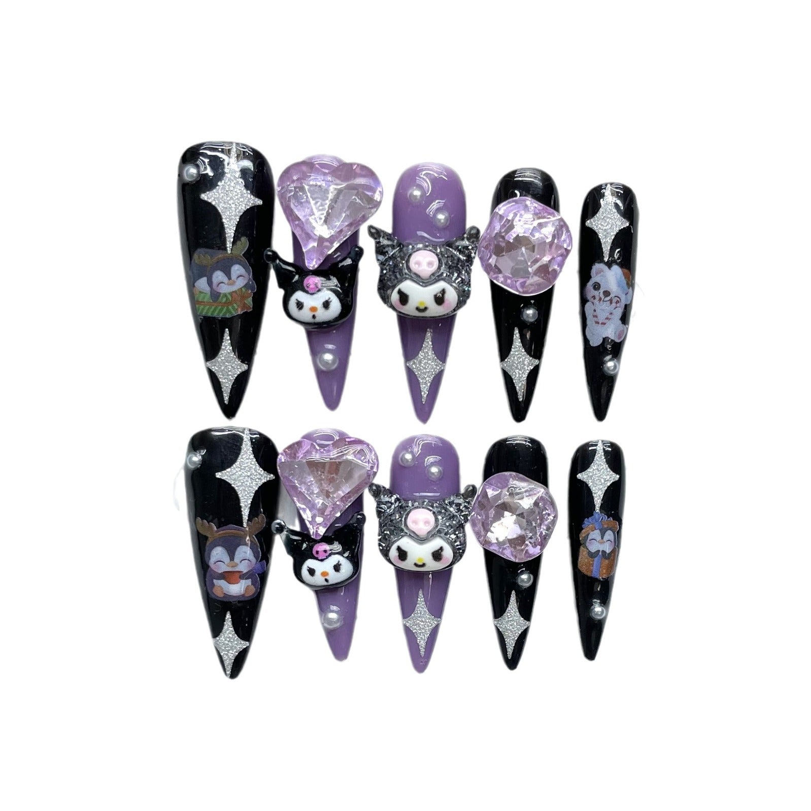 Kuromi Press On Nails - Express Glam Nails