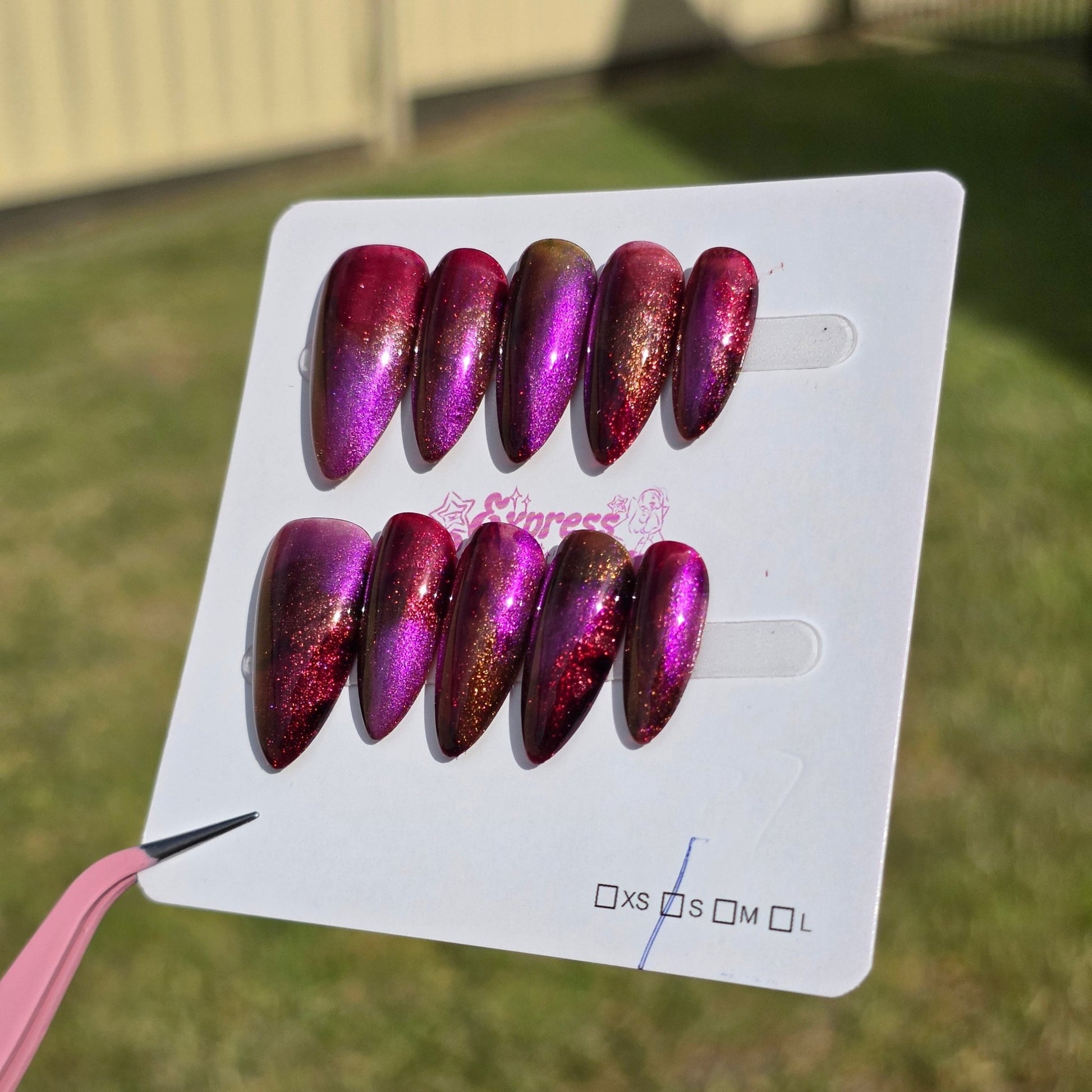 Marble Medium Almond I27 - Express Glam Nails