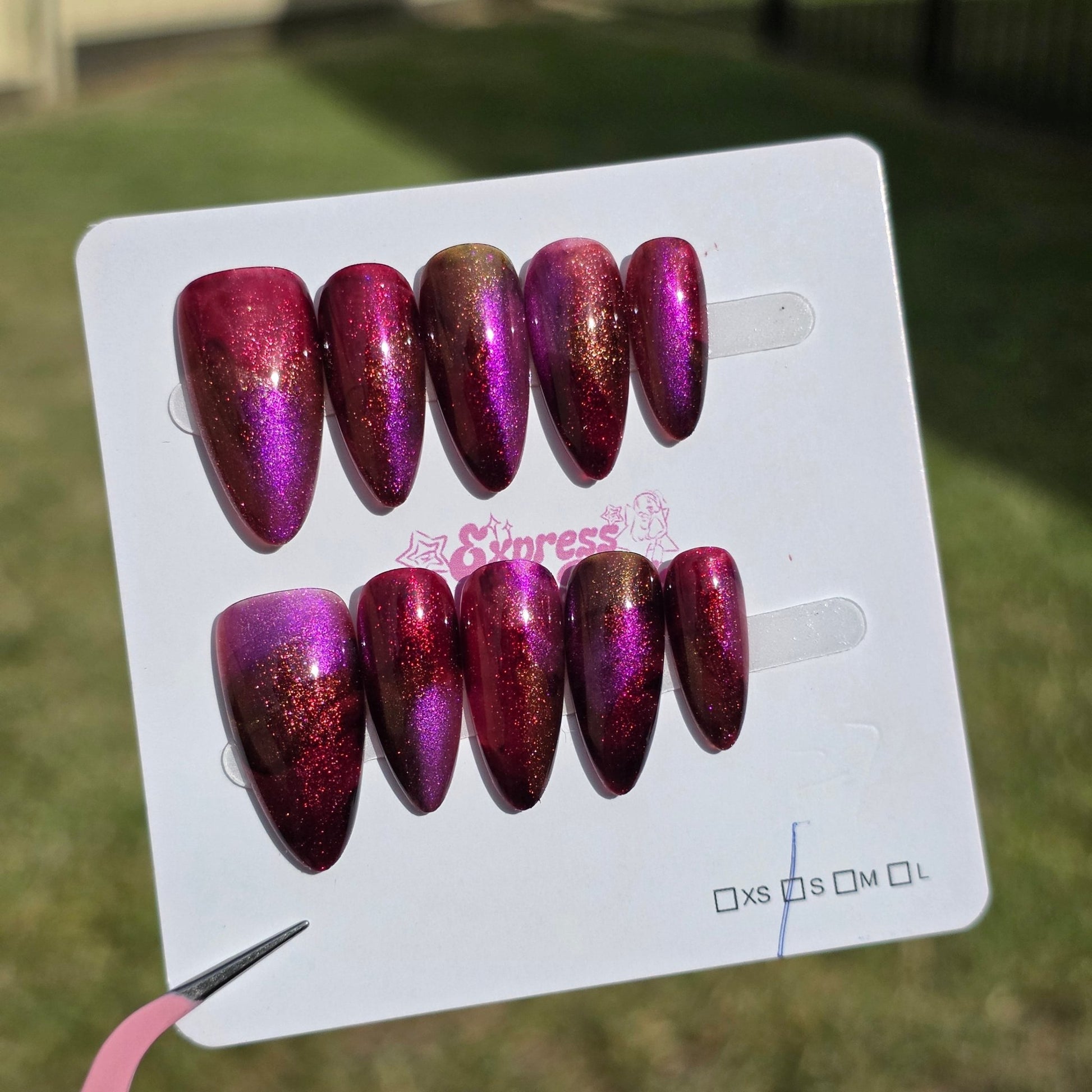 Marble Medium Almond I27 - Express Glam Nails