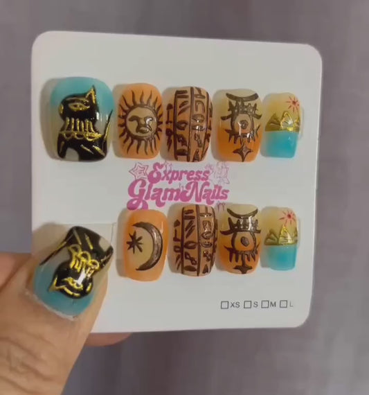 Mystic Sands Press On Nails