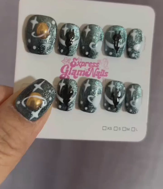 Galactic Mystique Press On Nails