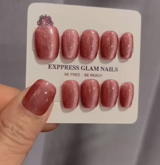 Ruby Red Press On Nails