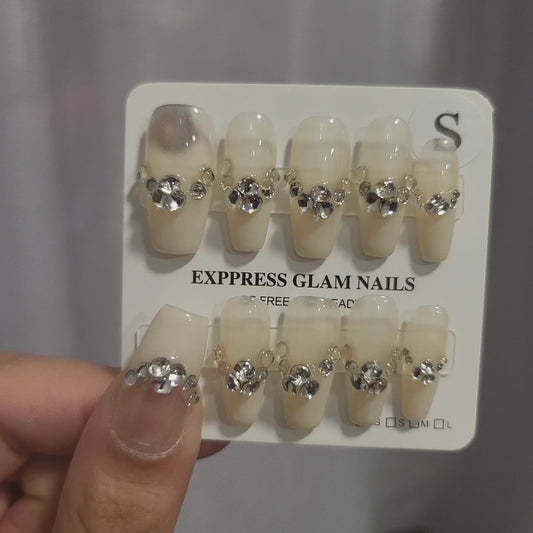 Formal Prestige French Tip Press On Nails