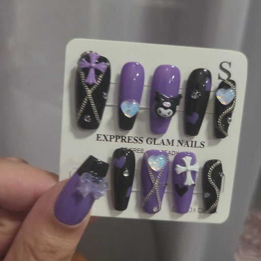 Kuromi Press On Nails