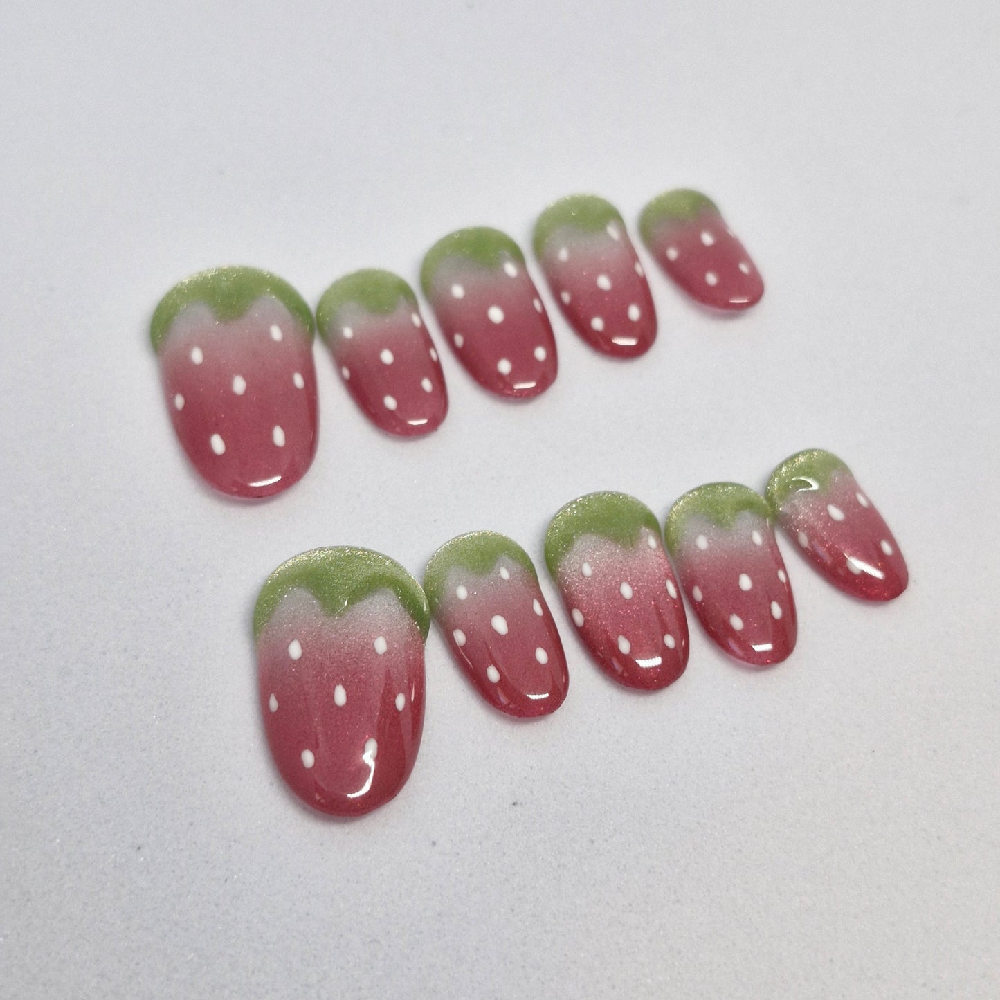 Strawberry Queen Press On Nails