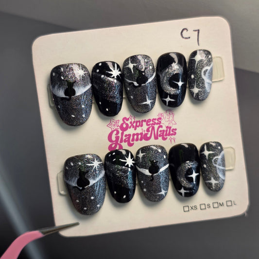 The Cat in My Dream Press On Nails C7 - Express Glam Nails